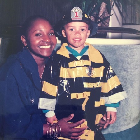 Tavior Mowry with his mother Darlene.
